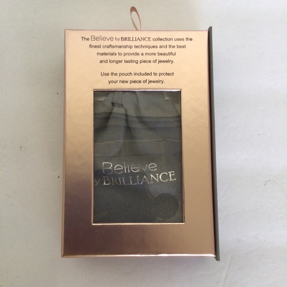 BELIEVE BY BRILLIANCE ROSE GOLD 14k GOLD FLASH PLATED CRYSTAL BRACELET N… - Picture 5 of 16